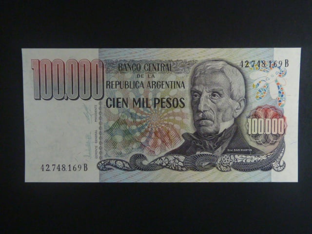 ARGENTINA, 100000 Pesos 1980, BNB. B361a, Pi. 308