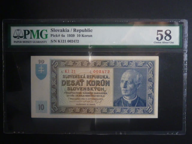 10 Ks 1939 série Kl 21, PMG 58