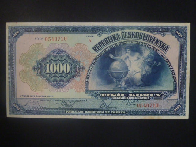 1000 Kč 1932 série A
