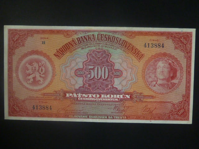 500 Kč 1929 série H