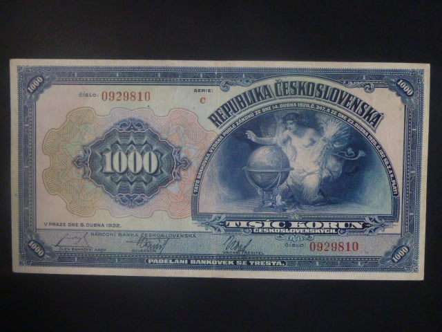 1000 Kč 1932 série C