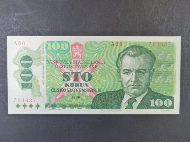 100 Kčs 1989 série A 06