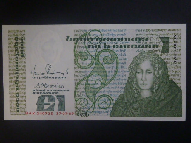 1 Pounds 17. 7. 1989, BNB. B215d, Pi. 70