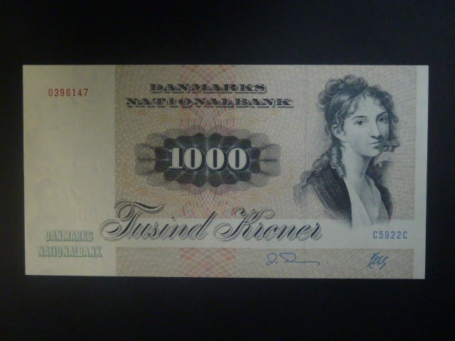 1000 Kroner 1992, var. podpisu, BNB. B924f, Pi. 53