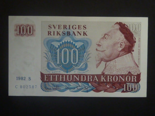 100 Kronor 1982, veký vodoznak, Pi. 54c