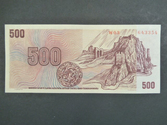 500 Kčs 1973 série W 02