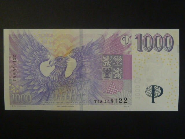 1000 Kč 2008 série T 48 poslední série