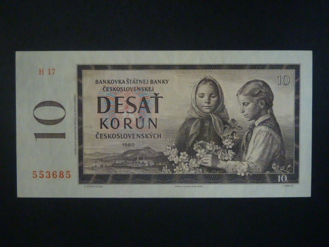 10 Kčs 1960 série H 17