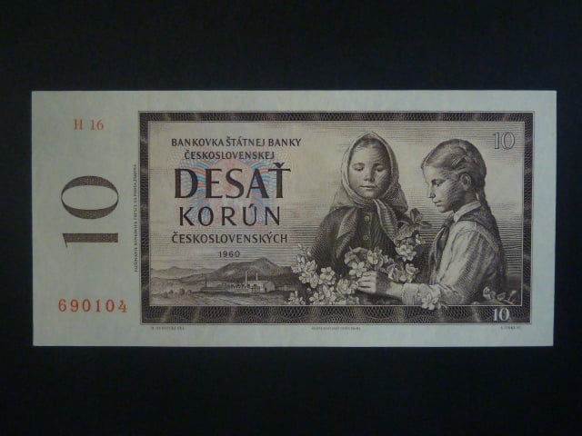 10 Kčs 1960 série H 16