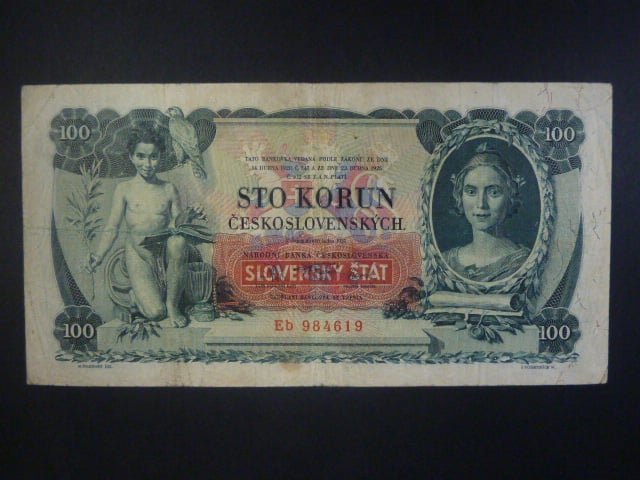 100 Ks 1931/1940 s přetiskem série Eb, II.vydání