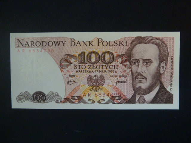 100 zlotych 1976, BNB B835b, Pi. 143