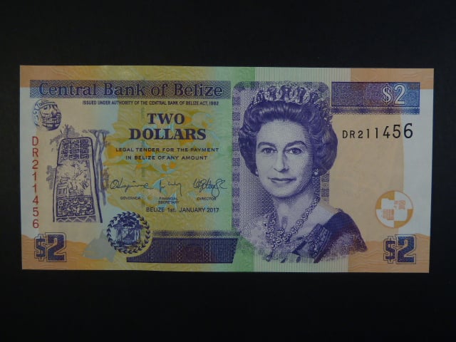 BELIZE, 2 Dollars 2017, BNB. B324f, Pi. 66
