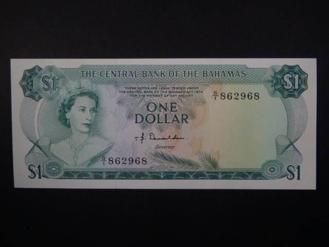 BAHAMY, 1 Dollar 1967, BNB. B202a, Pi. 27
