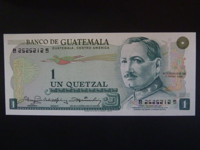 Guatemala, 1 Quetzal 1980, BNB. B543o, Pi. 59