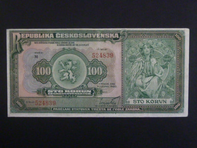 100 Kč 1920 série M