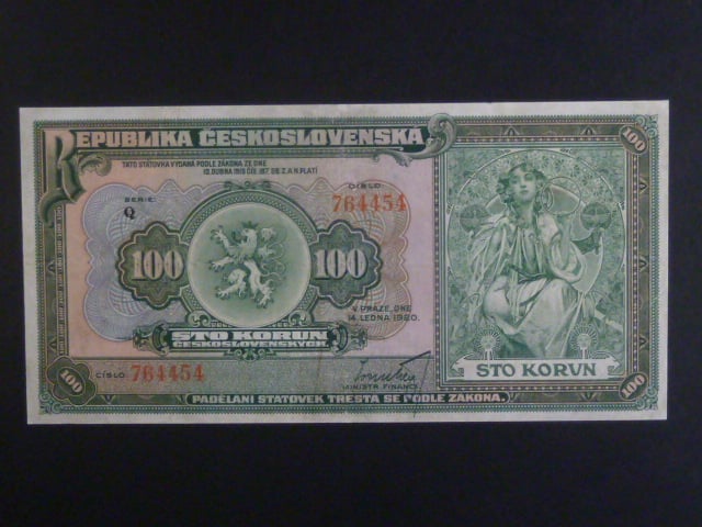 100 Kč 1920 série Q