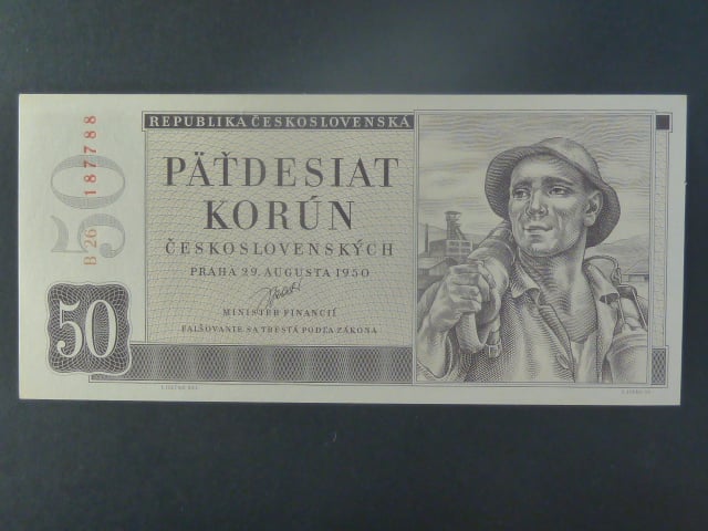 50 Kčs 1950 série B 26