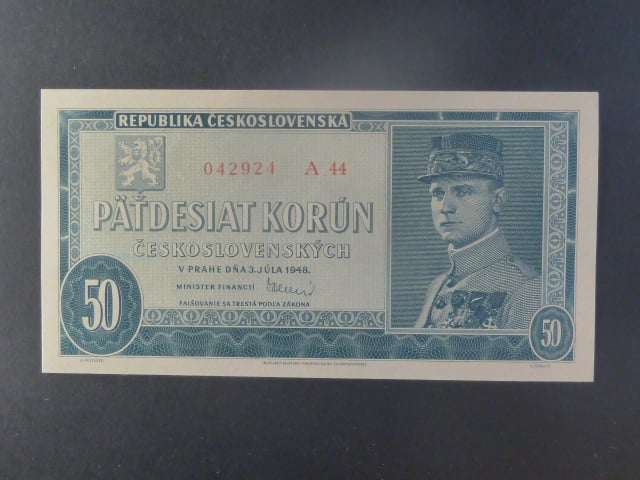 50 Kčs 1948 serie A 44