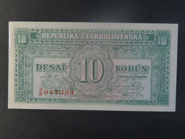 10 Kčs 1945 série S/K