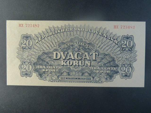 20 K 1944 série HX, číslovač 8