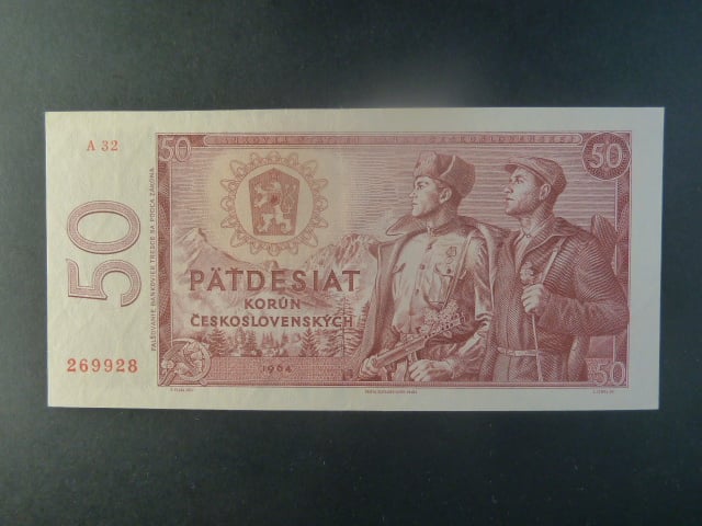 50 Kčs 1964 série A 32, vysoká série