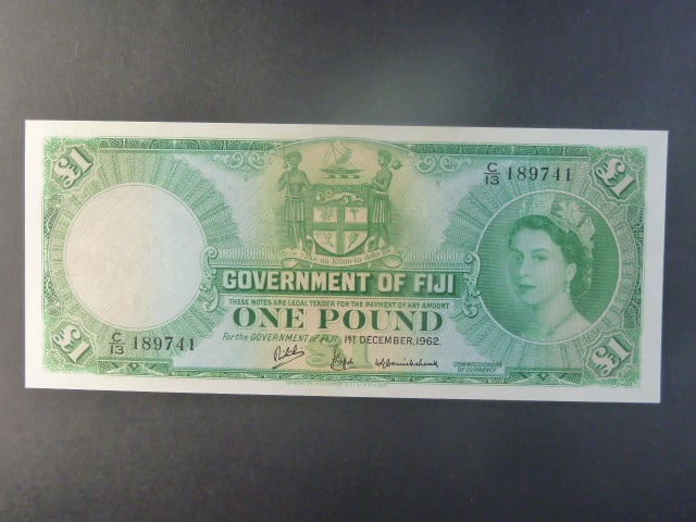 FIDŽI, 1 Pound 1962 série C/13, BNB. 330e, Pi. 53