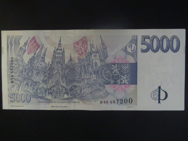 5000 Kč 1999 série B 48