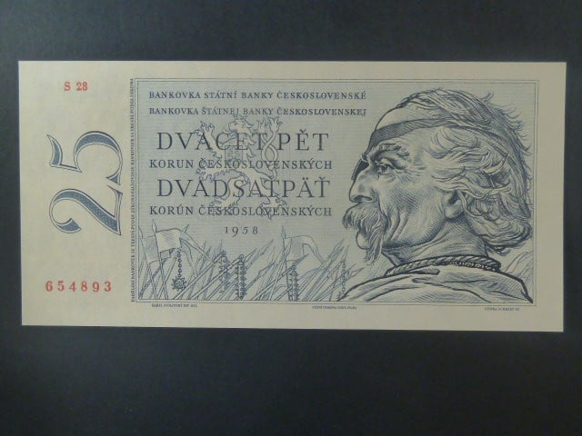 25 Kčs 1958 série S 28