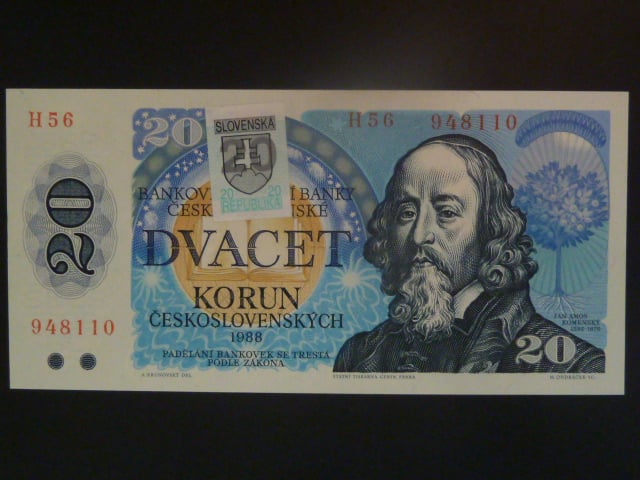 20 Sk 1988/1993 série H 56, kolkovaná, poslední série I.desky