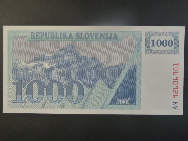 1000 Tolarjev 1992, BNB. B209c, Pi. 9