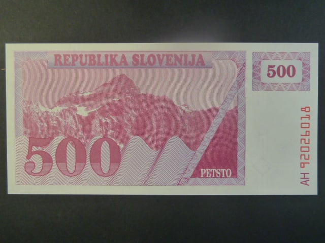 500 Tolarjev 1992, BNB. B208b, Pi. 8
