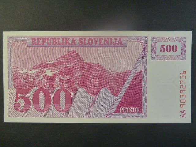 500 Tolarjev 1990, BNB. B208a, Pi. 8
