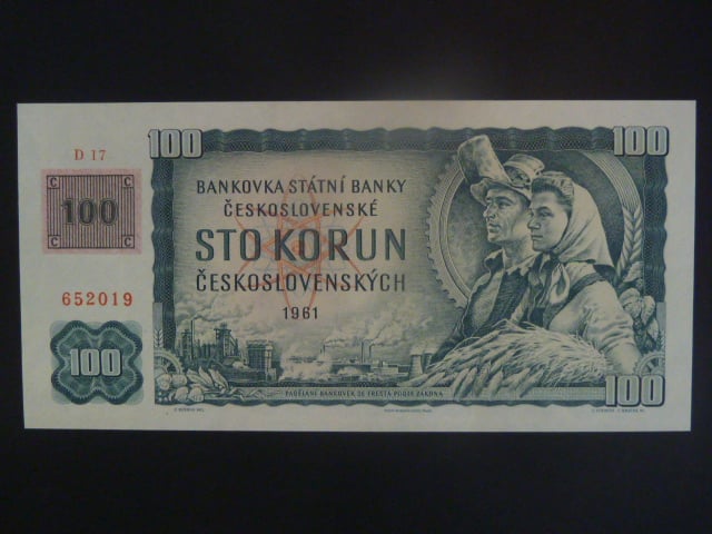100 Kč 1961/1993 série D 17, kolek