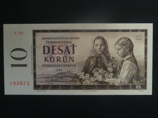 10 Kčs 1960 série L 92