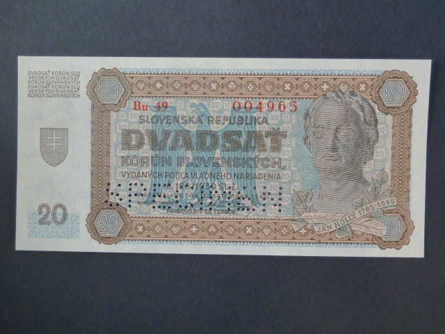 20 Ks 1942 série Bu 49 perf. SPECIMEN dole