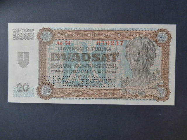 20 Ks 1942 série Ae 54 perf. SPECIMEN dole