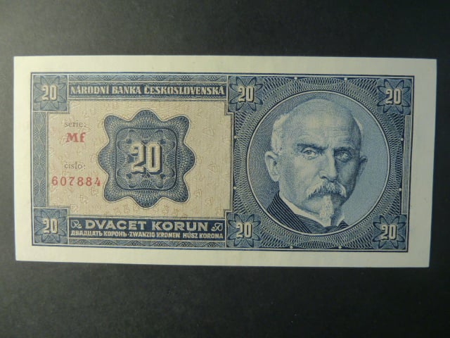20 Kč 1926 série Mf