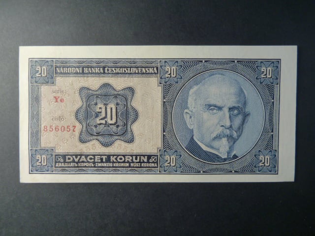 20 Kč 1926 série Ye