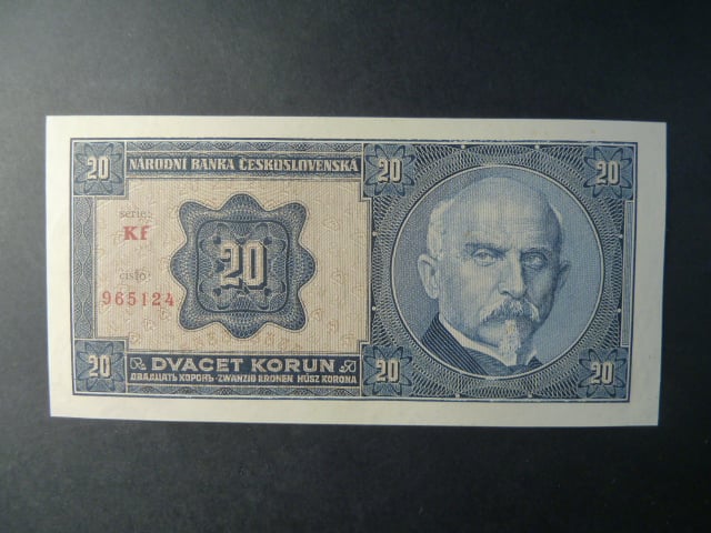 20 Kč 1926 série Kf