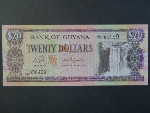 GUYANA, 20 Dollars 2018, BNB. B108i, Pi. 30