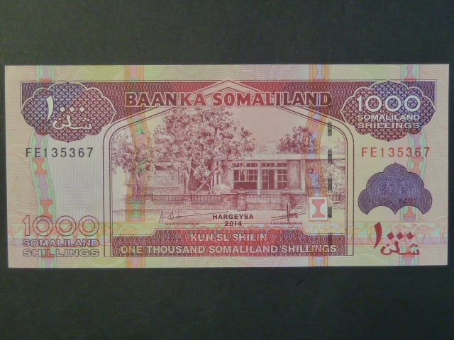 SOMALILAND, 1000 Schillings 2014, BNB. B123c, Pi. 20