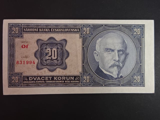 20 Kč 1926 série Of
