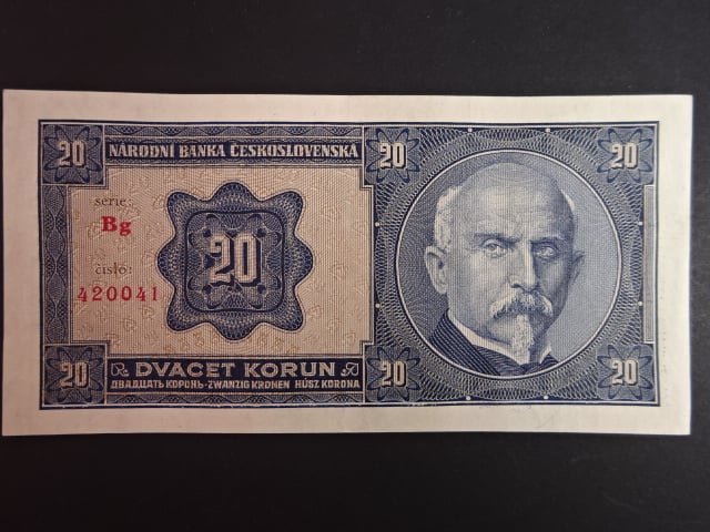 20 Kč 1926 série Bg