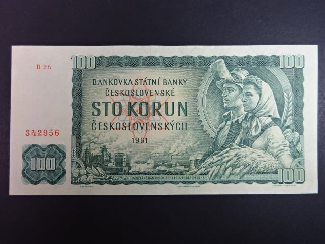 100 Kčs 1961 série B 26