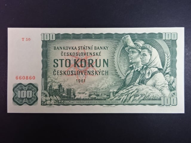 100 Kčs 1961 série T 50