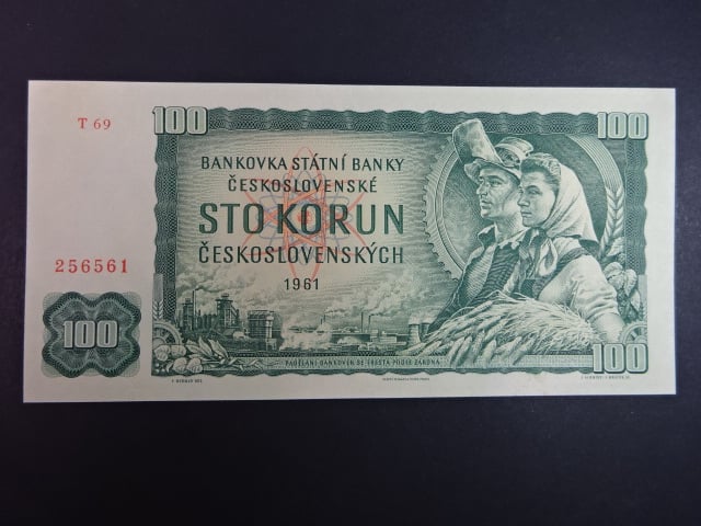 100 Kčs 1961 série T 69