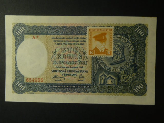 100 Ks 1940 II.vydání, kolkovaná série A7