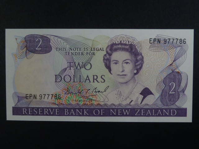 NOVÝ ZÉLAND, 2 Dollar 1989, BNB. B117c, Pi. 170