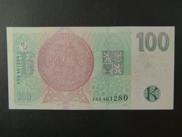 100 Kč 2018 série J 53