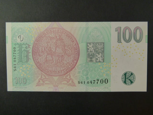 100 Kč 2018 série S 61